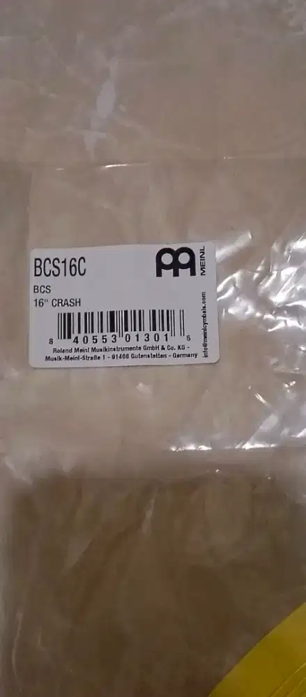 Meinl cymbal HCS16TRC 16nch TRASH CRASH