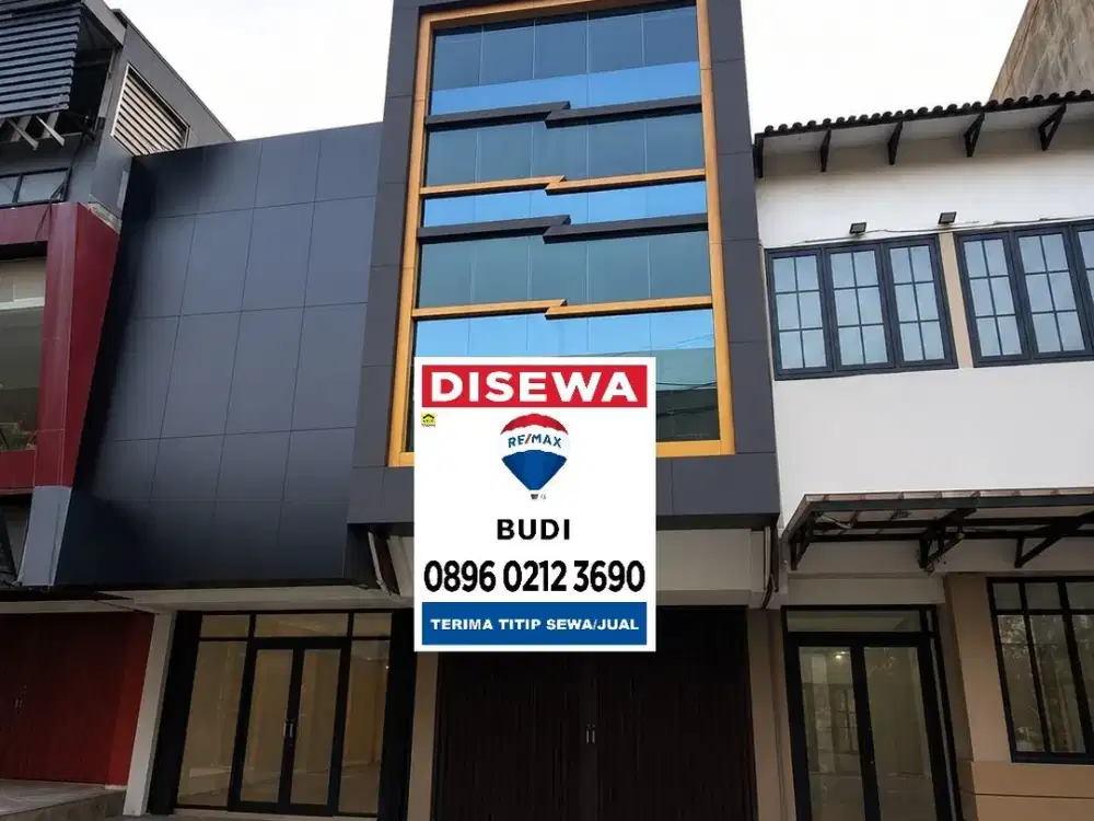 Disewa Ruko Boulevard Raya Jalan Utama Kelapa Gading 3 Tk 4,5 X 17
