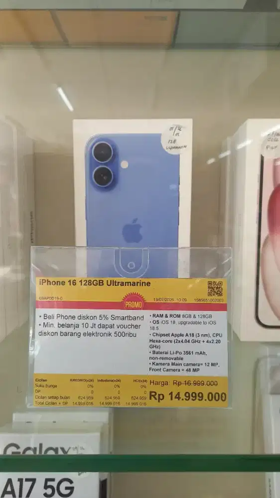 PROMO CICILAN BUNGA 0% HOME CREDIT ( iPhone 16 128GB )