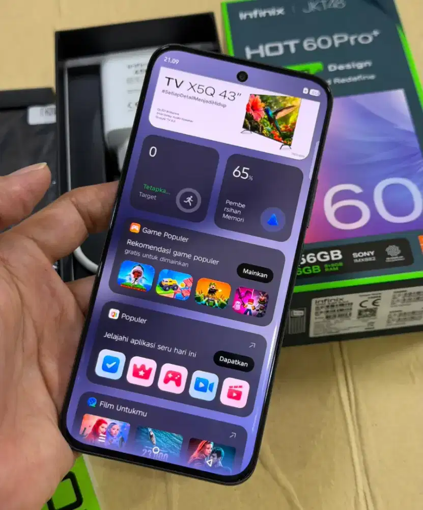 Infinix Hot 60 Pro Plus 8/256GB Like New Fullset 144Hz NFC AMOLED