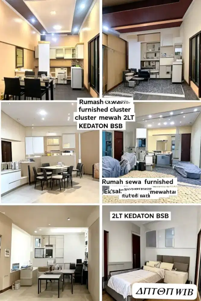 Sewa/kontrak 2LT furnished kedaton bsb citraland ivy park miles  murah