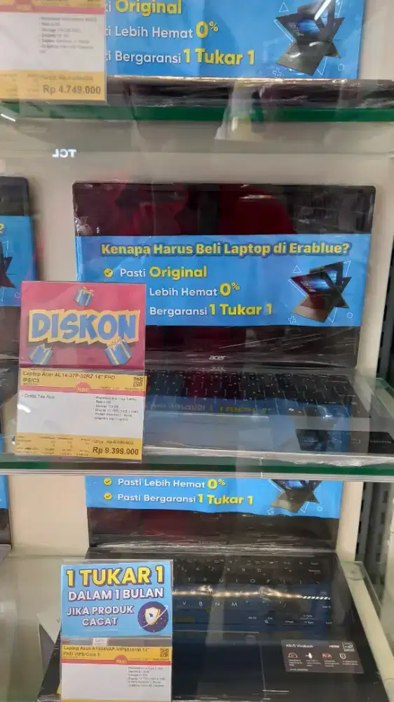 PROMO CICILAN BUNGA 0% HOME CREDIT ( LAPTOP ACER I3 8GB / 512GB )