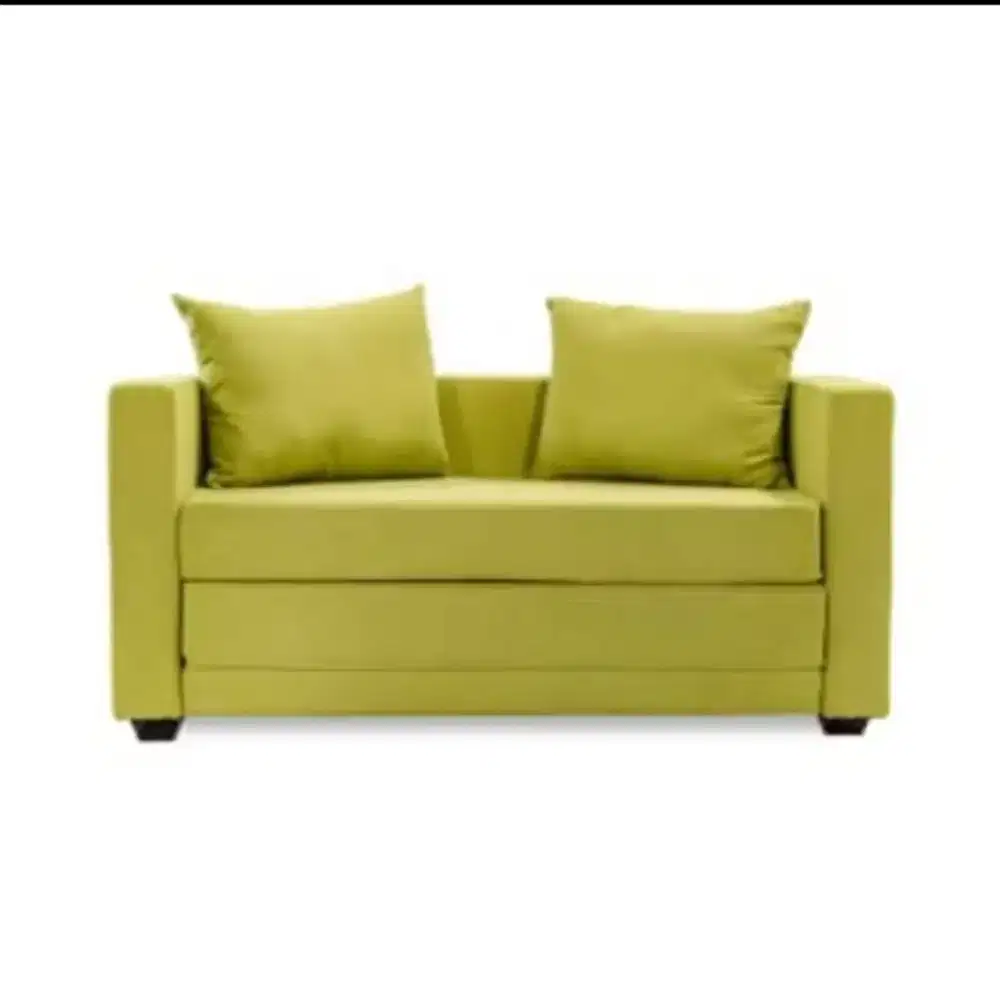 SELMA VEGA SOFA TIDUR FABRIC HIJAU PRELOVED
