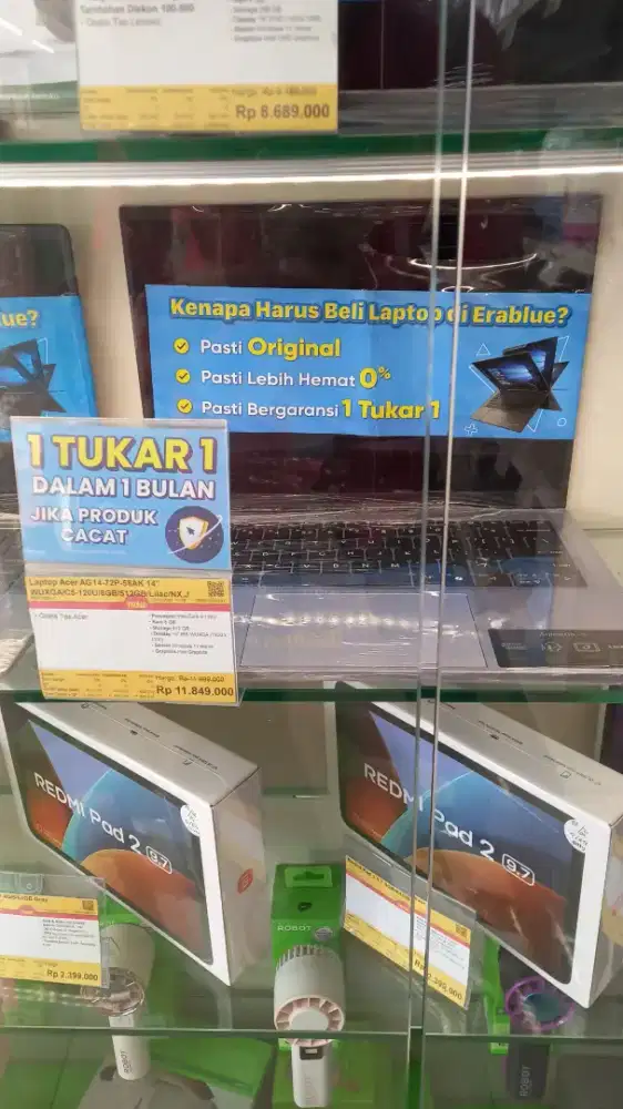PROMO CICILAN BUNGA 0% HOME CREDIT ( LAPTOP ACER I5 8GB / 512GB )