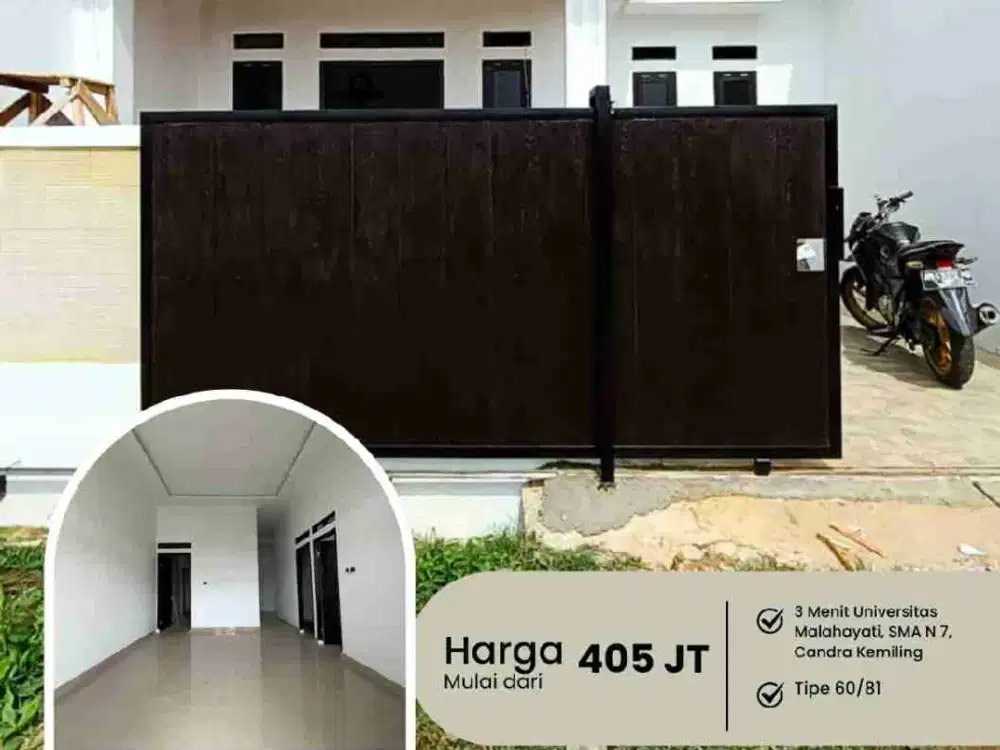 DI JUAL RUMAH MURAH BAKTI KEMILING BANDAR LAMPUNG UNIT TERBATAS