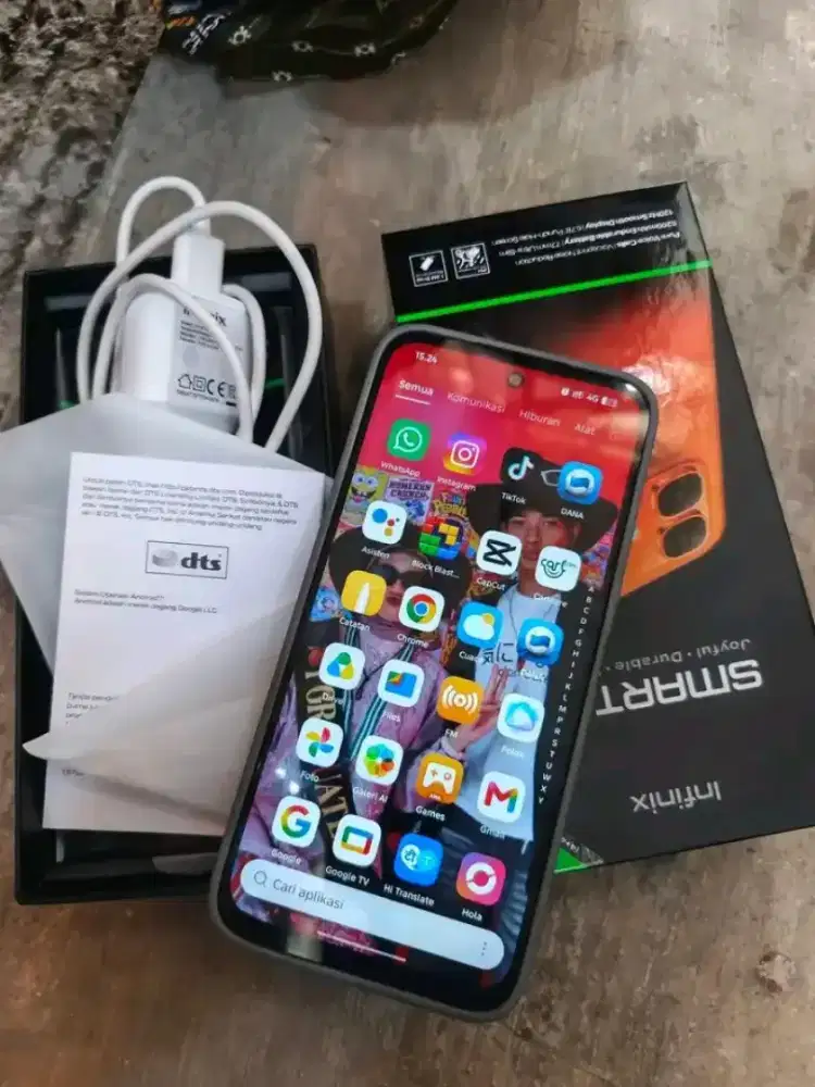 Infinix smart 20 ram 4+4/128 gb fullset mulus nominus garansi panjang