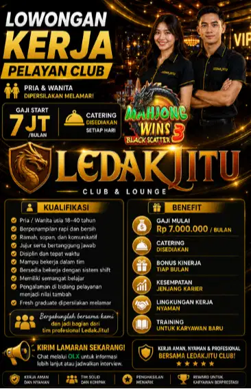 LEDAKJITU CLUB sedang membuka lowongan kerja!