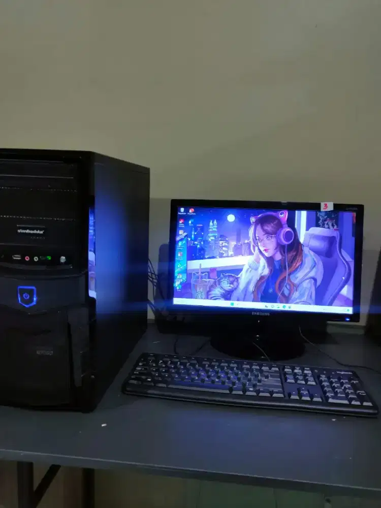 1 set cpu core i7 gen 4 ram 16 hdd 1tb vga rtx 1050 ti