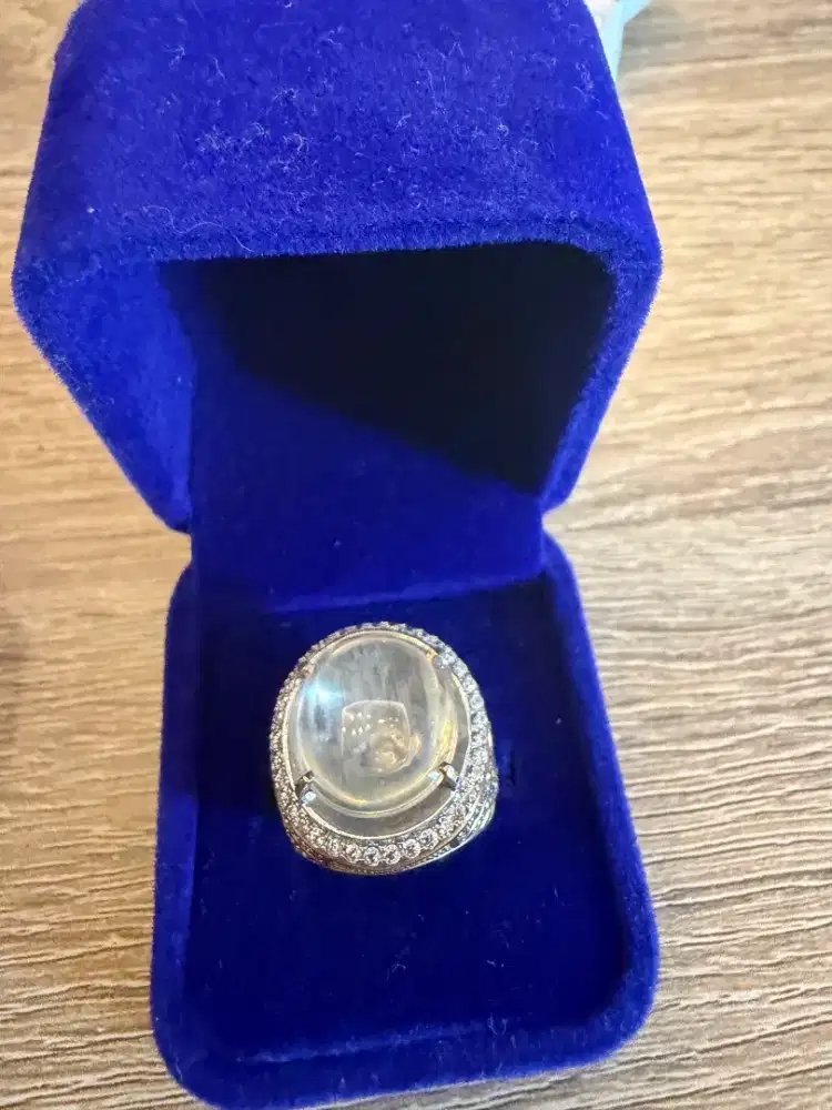 Moonstone ring perak