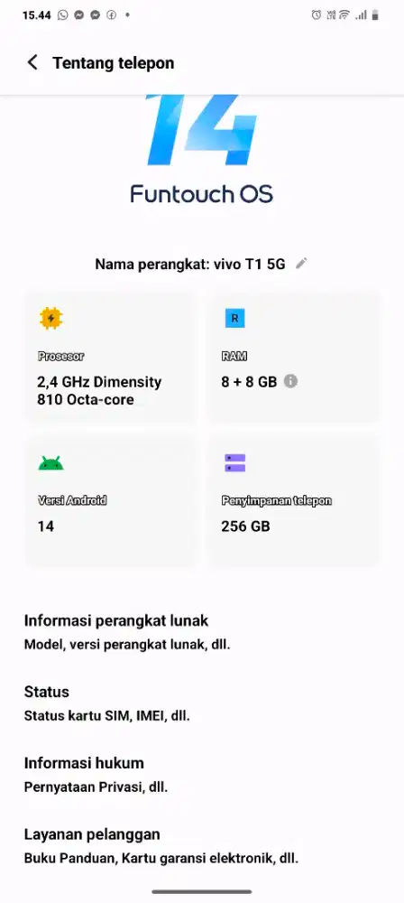 Handphone Vivo T1 5G