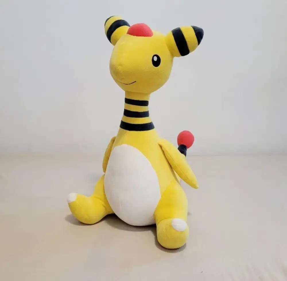 Boneka Pokemon Ampharos Original Banpresto Crane Game seri Mofugutto