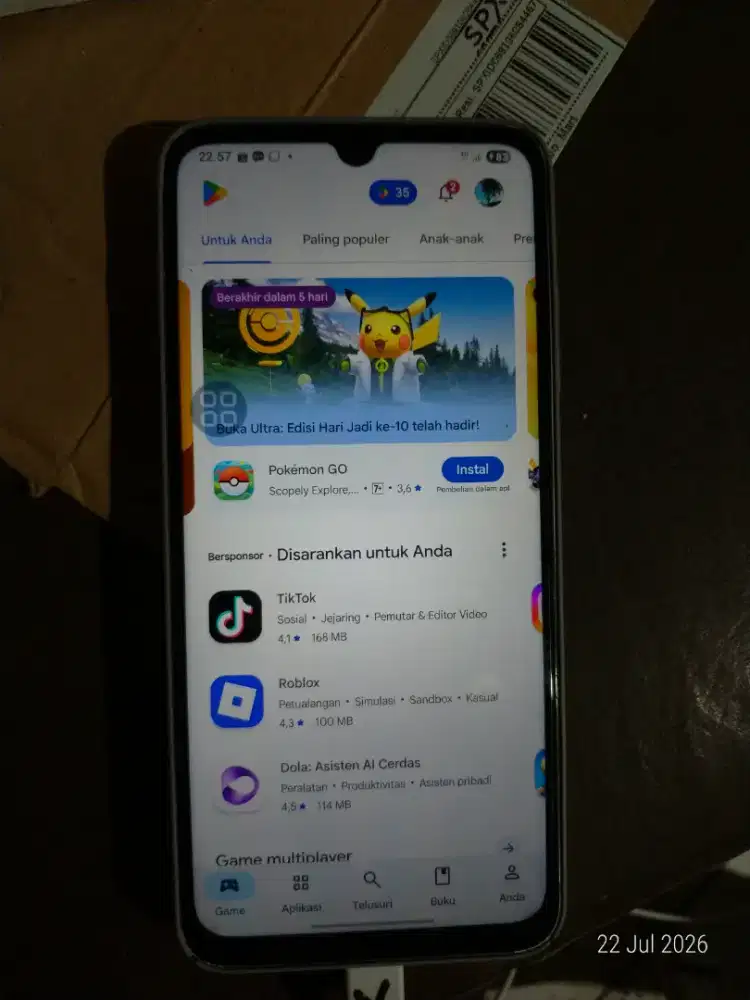 Samsung a05s 6+6 +128 orian