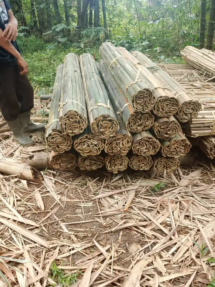 Pagar Bambu taman natural tanpa ribet motong
