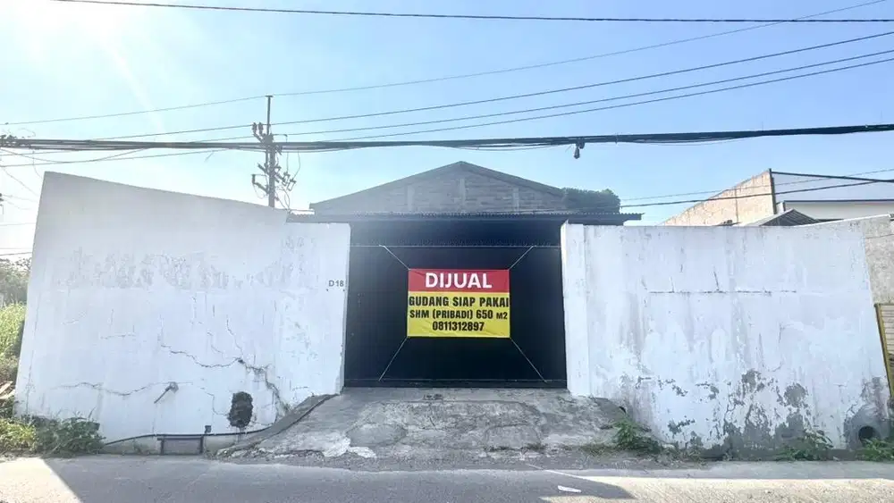 DIJUAL Gudang Siap Pakai (SHM) Lokasi Surabaya Timur