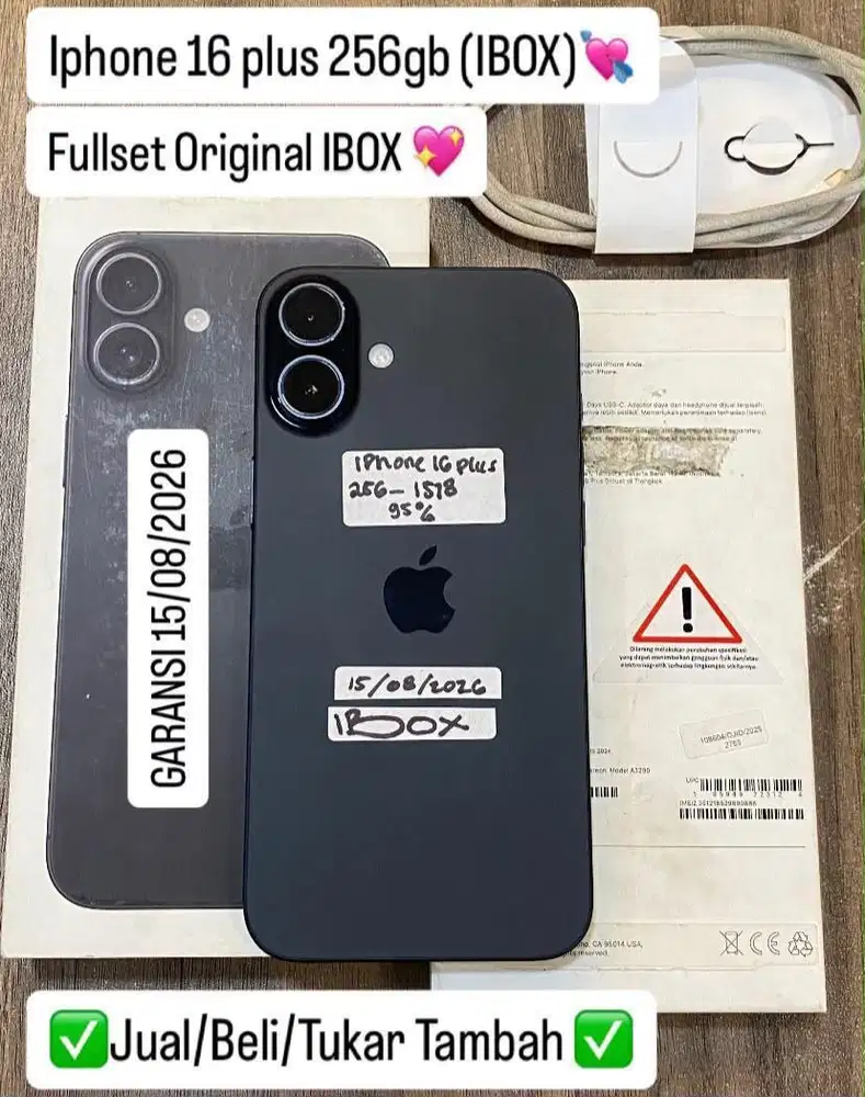 Iphone 16 Plus 256 Gb Ibox Resmi