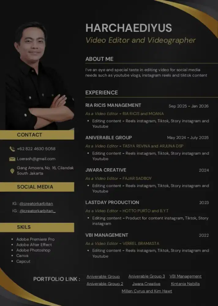 OPEN TO WORK - VIDEO EDITOR