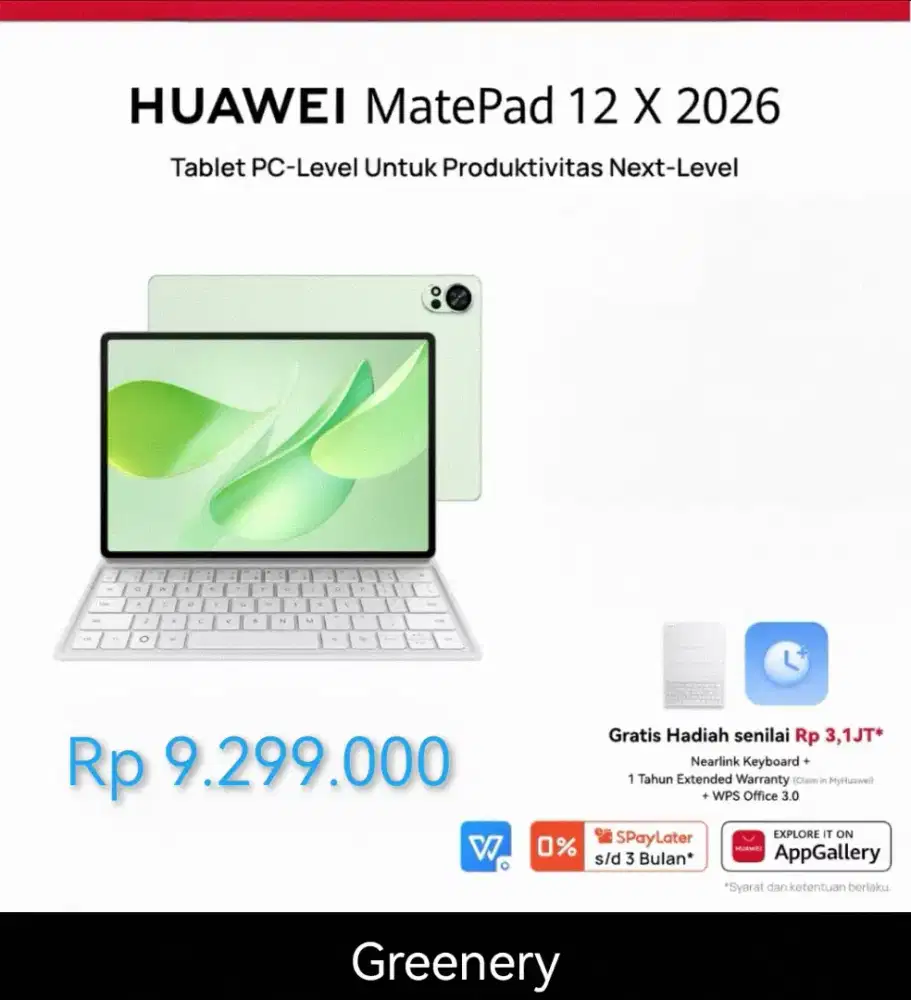 Huawei Matepad 12X 2026 Ram 12/256