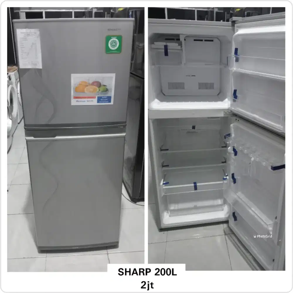 KULKAS 2 PINTU SHARP 200L