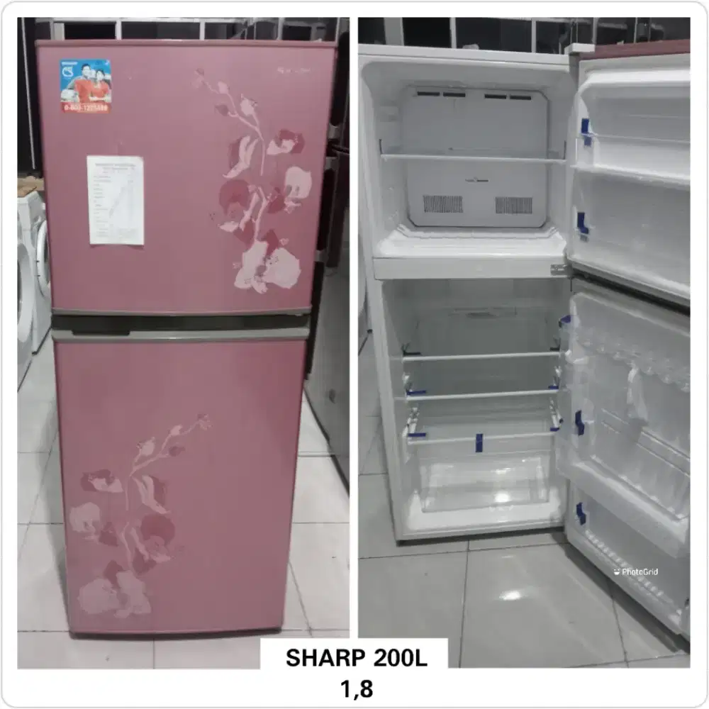 KULKAS 2 PINTU SHARP 200L