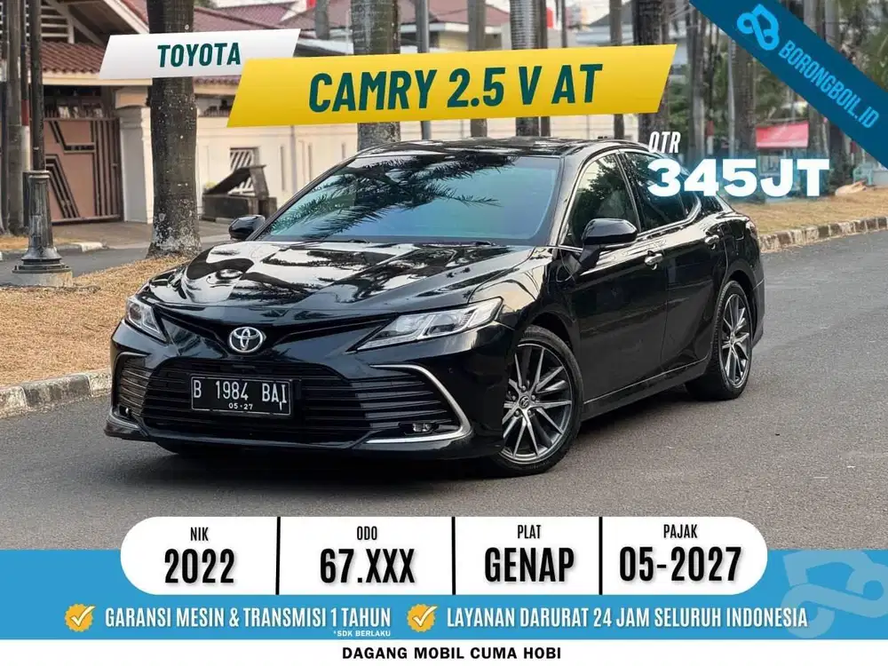ALL NEW CAMRY 2.5 V AT 2022 HITAM FAVORIT