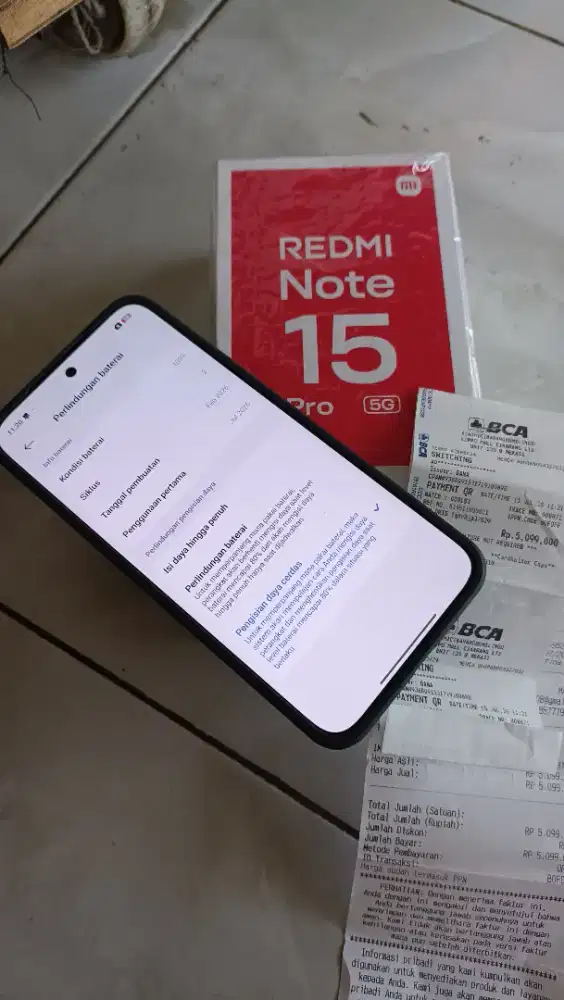 REDMI NOTE 15 PRO 5G FULLSET LIKE NEW