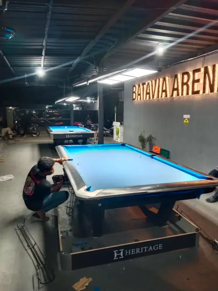 SERVICE MEJA BILLIARD/GANTI LAKEN & BONGKAR PASANG