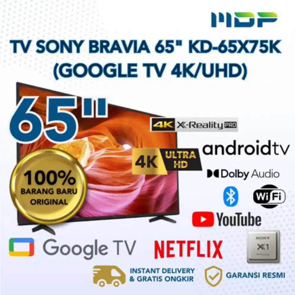 Google TV SONY 65 inch 65X75K BRAVIA LED Smart TV 65 UHD 4K 65 Inc In