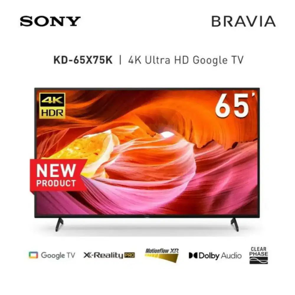 Google TV SONY 65 inch 65X75K BRAVIA LED Smart TV 65 UHD 4K 65 Inc In