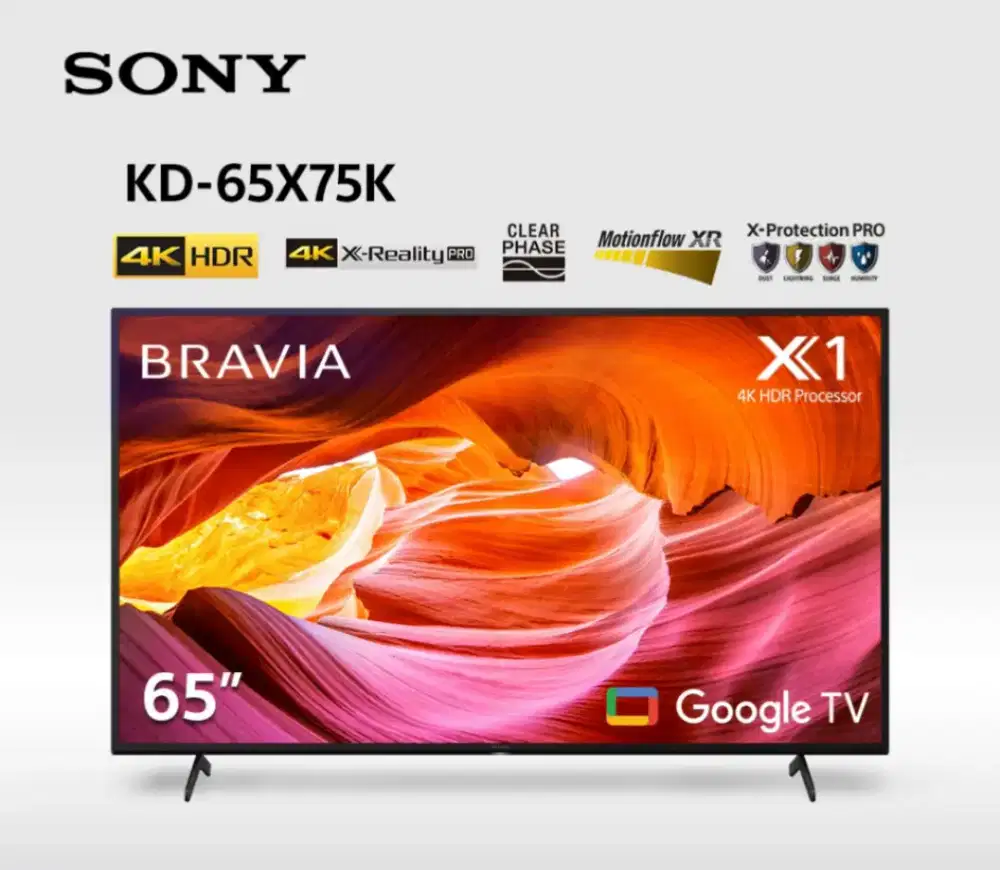 Google TV SONY 65 inch 65X75K BRAVIA LED Smart TV 65 UHD 4K 65 Inc In