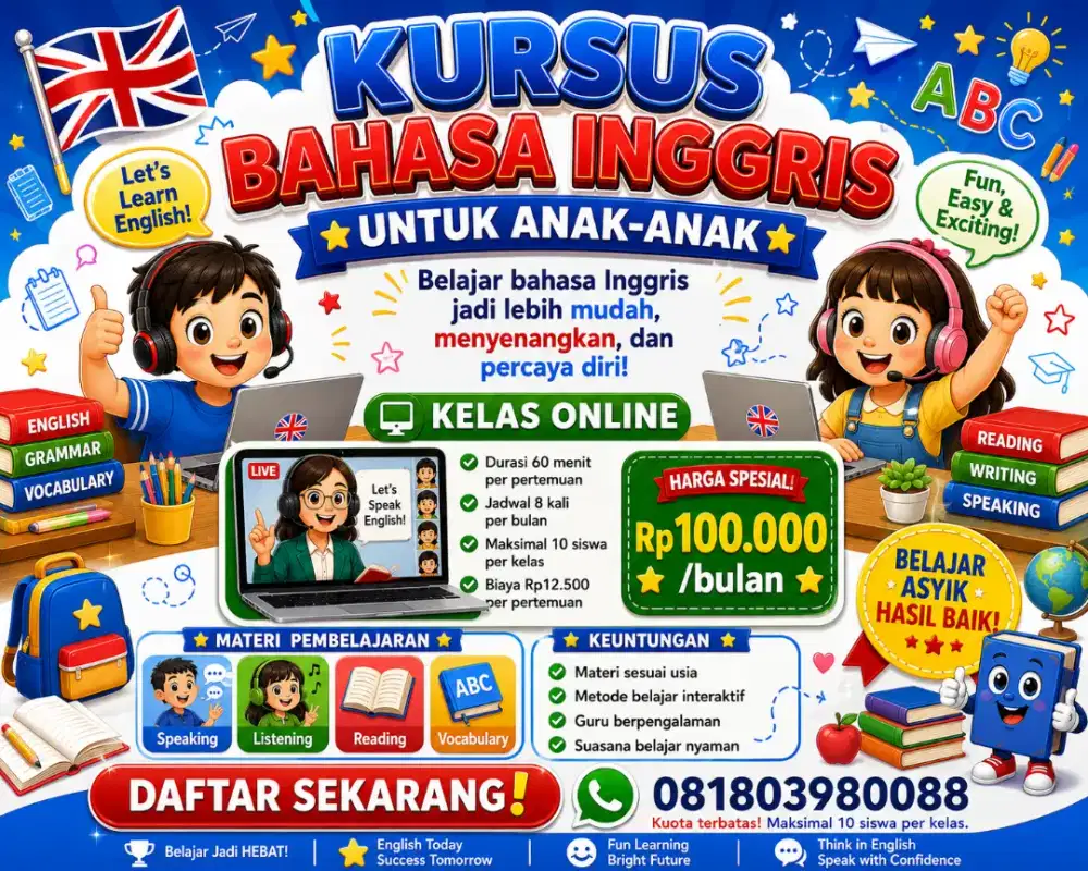 Kursus Bahasa Inggris untuk Anak-anak