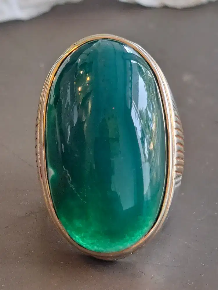 Cincin bacan jumbo ring perak handmade