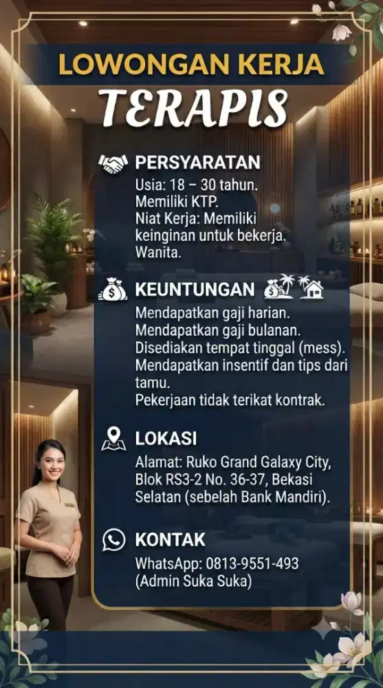 LOKER THERAPIST WANITA