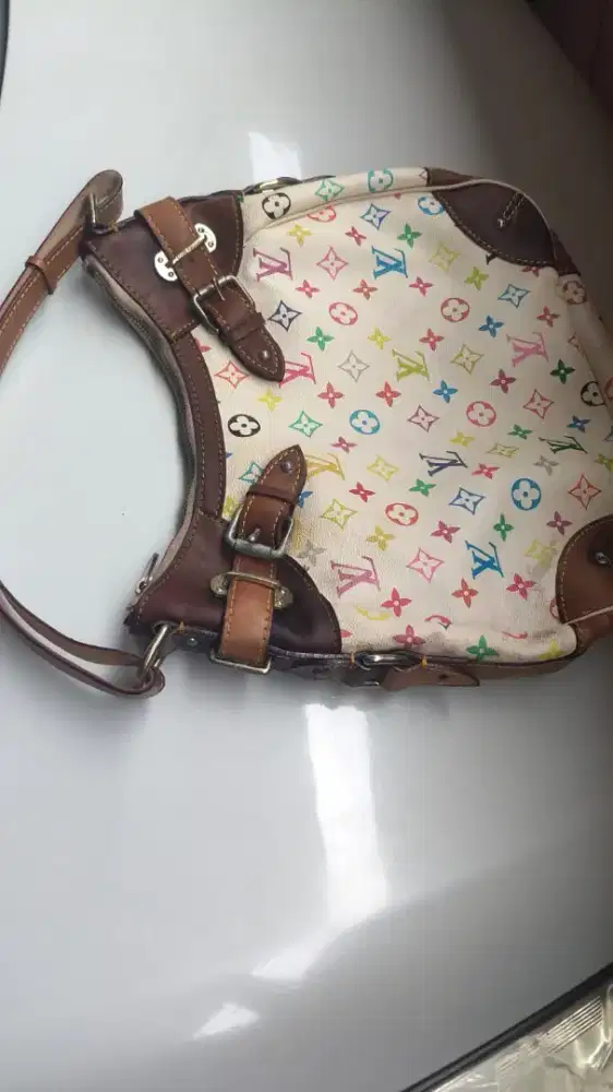 Louis Vuitton White Monogram Multicolore Greta