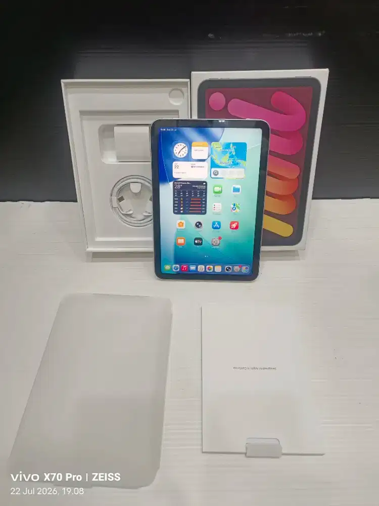 ipad mini 7 256gb wifi mulus istimewa like new Bh 100% fullset ori