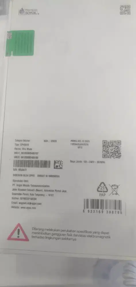 HP OPPO A6X 8/128