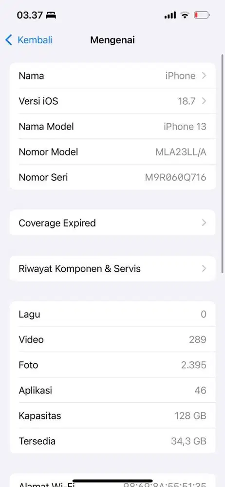 Iphone 13 inter 128 gb