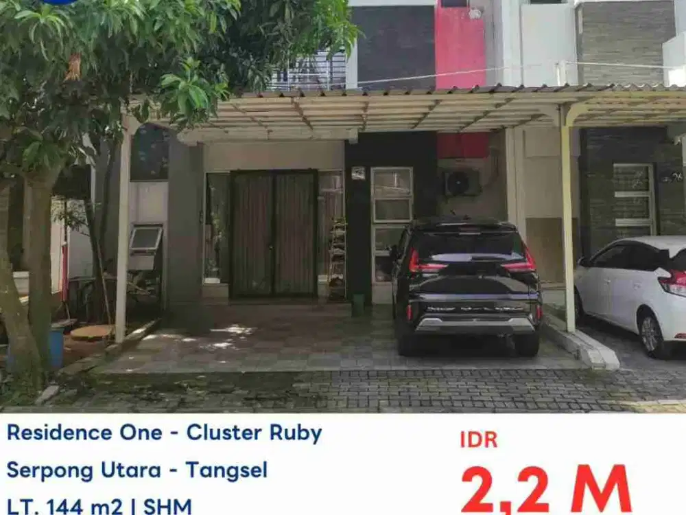 LELANG RUMAH TINGGAL DI RESIDENCE ONE CLUSTER RUBY BSD TANGERANG SELATAN
