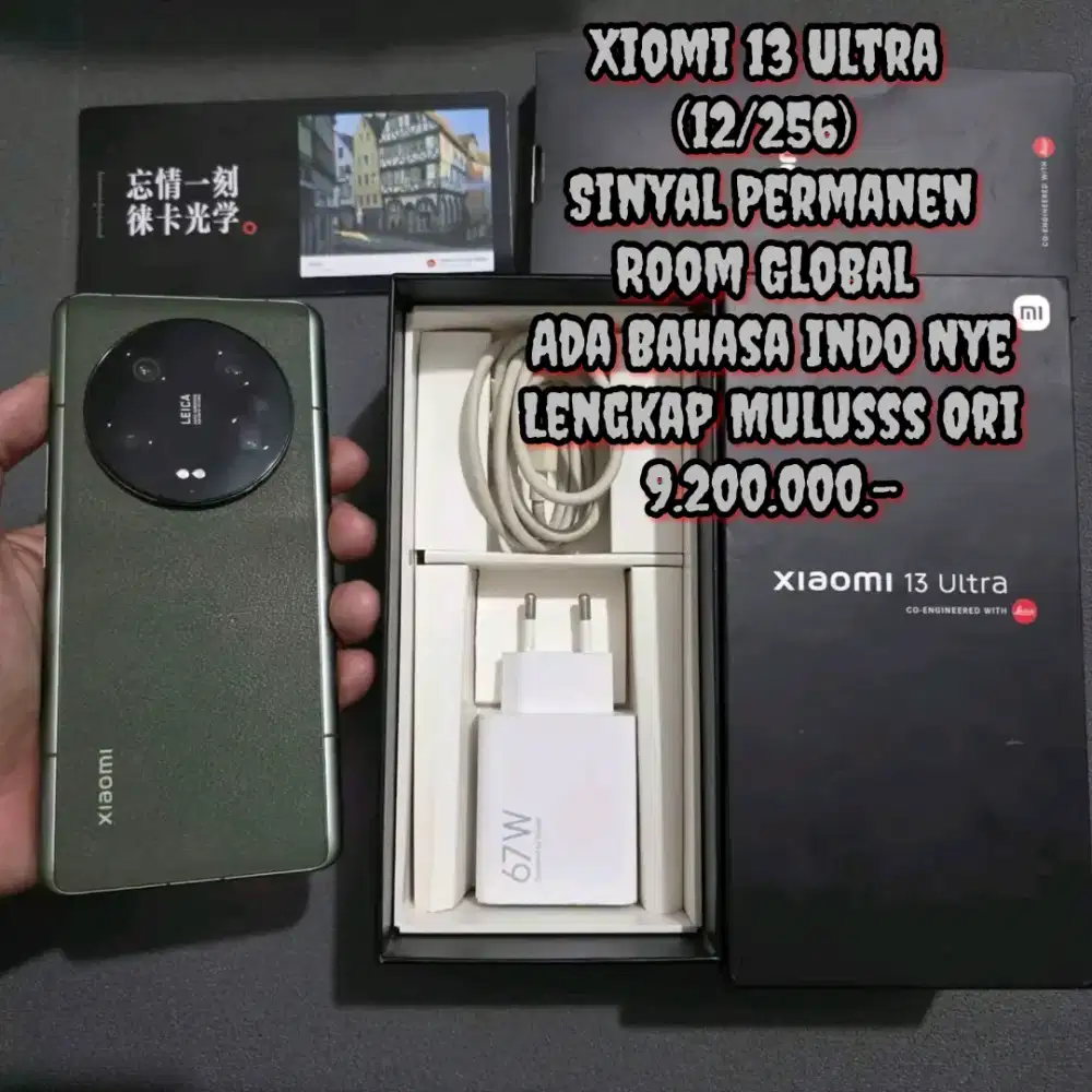 Xiomi 13 Ultra (12/256) Sinyal Permane & Room Global