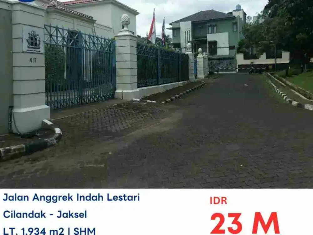 LELANG RUMAH MEWAH DI JL ANGGREK INDAH LESTARI LEBAK BULUS CILANDAK JAKSEL