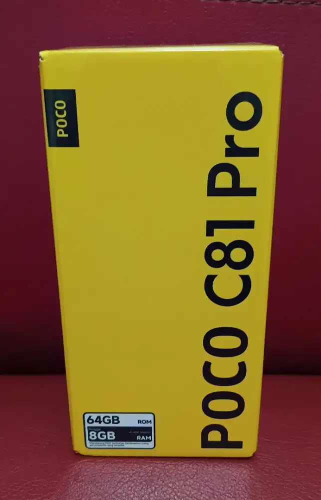 (Baru, Segel) Hp POCO C81 Pro 4/64 Gold Resmi