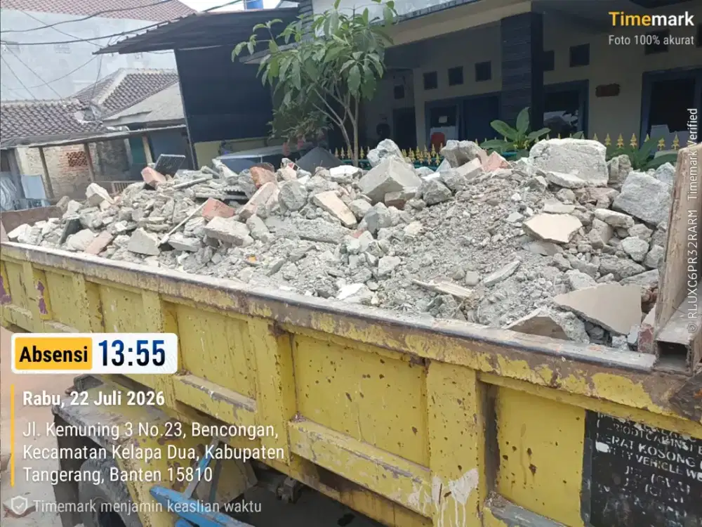 Jasa buang puing dan buang sampah