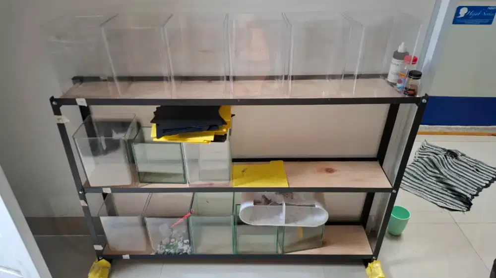Rak Ikan dan soliter 4 Liter paxton campur kaca