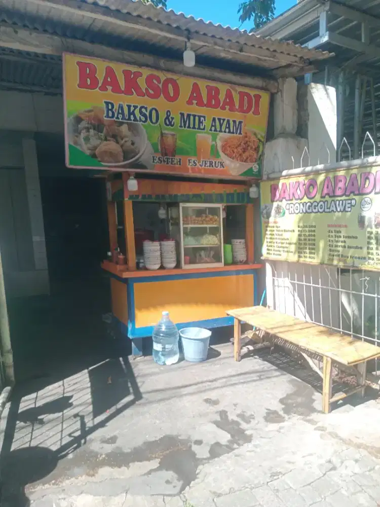 rombong bakso,mie ayam vasilitas lengkap siap pakai