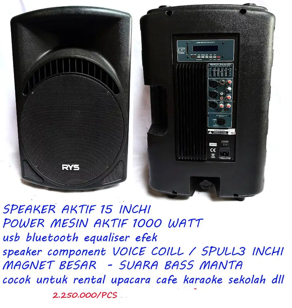 aktif speaker 15 usb bluetooth