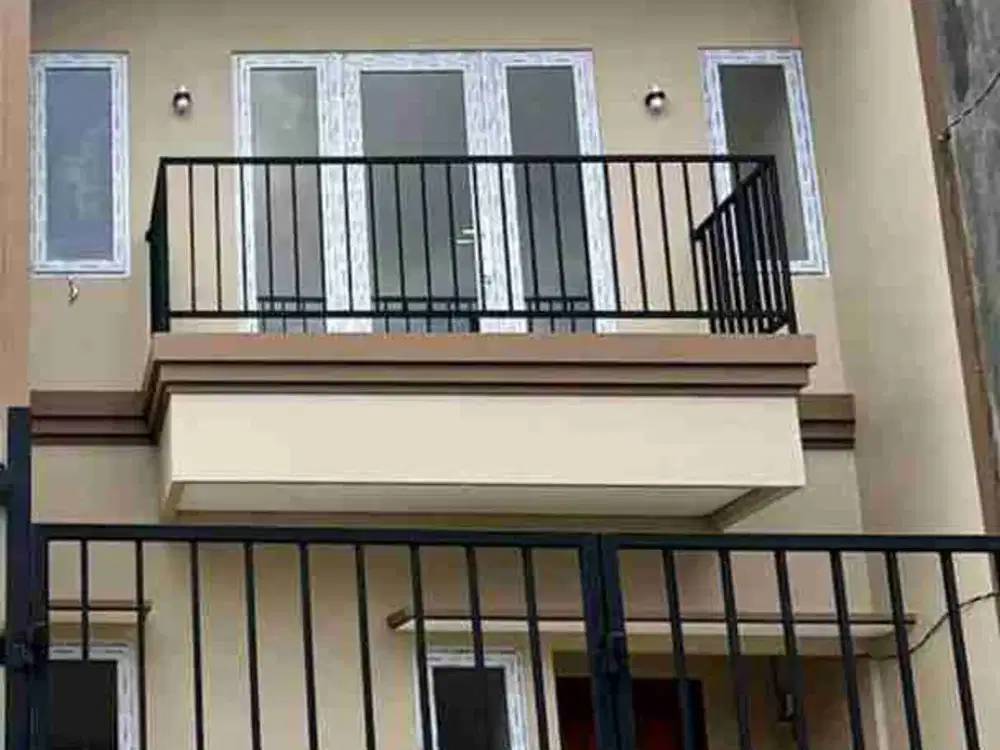 Jual rumah baru minimalis modern style 2 lantai lokasi sangat strategis. Kavling DKI Meruya Selatan Jakarta Barat.