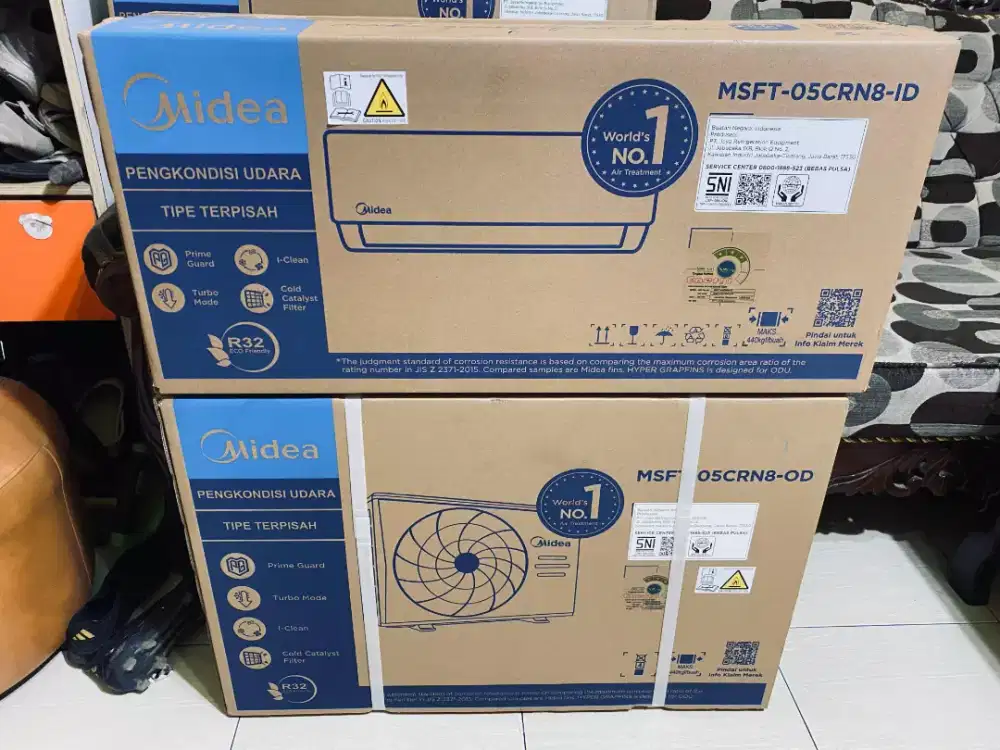 AC MIDEA 1/2 PK UNIT BARU GARANSI RESMI