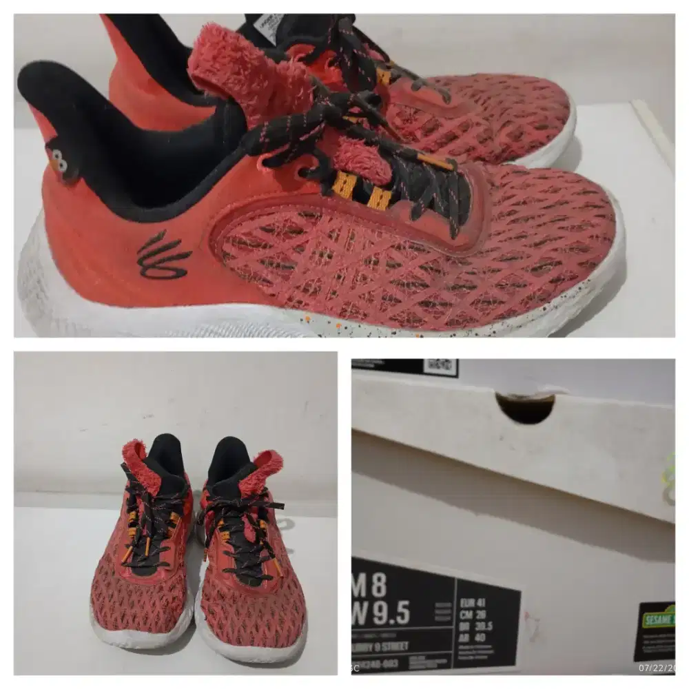 Sepatu curry 9 street spesial edition sesame street original