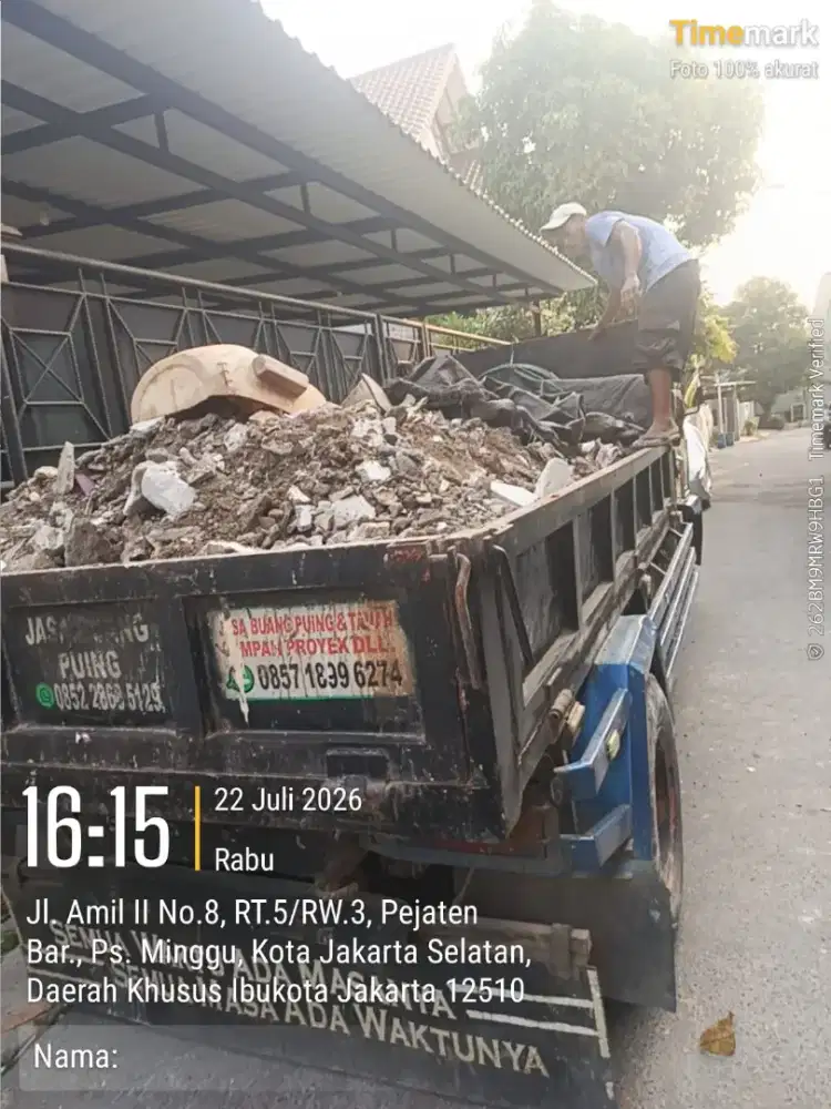 Buang puing dan pengurugan