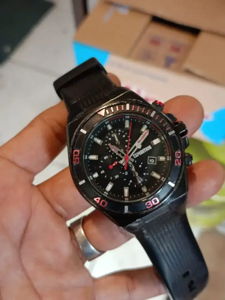 Jam Pria Expedition Chronograph Quartz Original