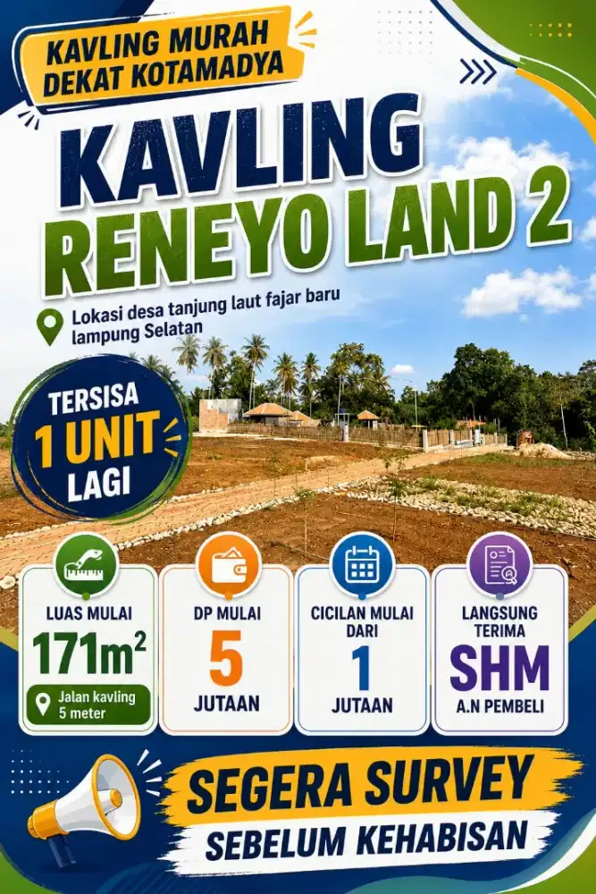 Tanah Kavling Fajar Baru